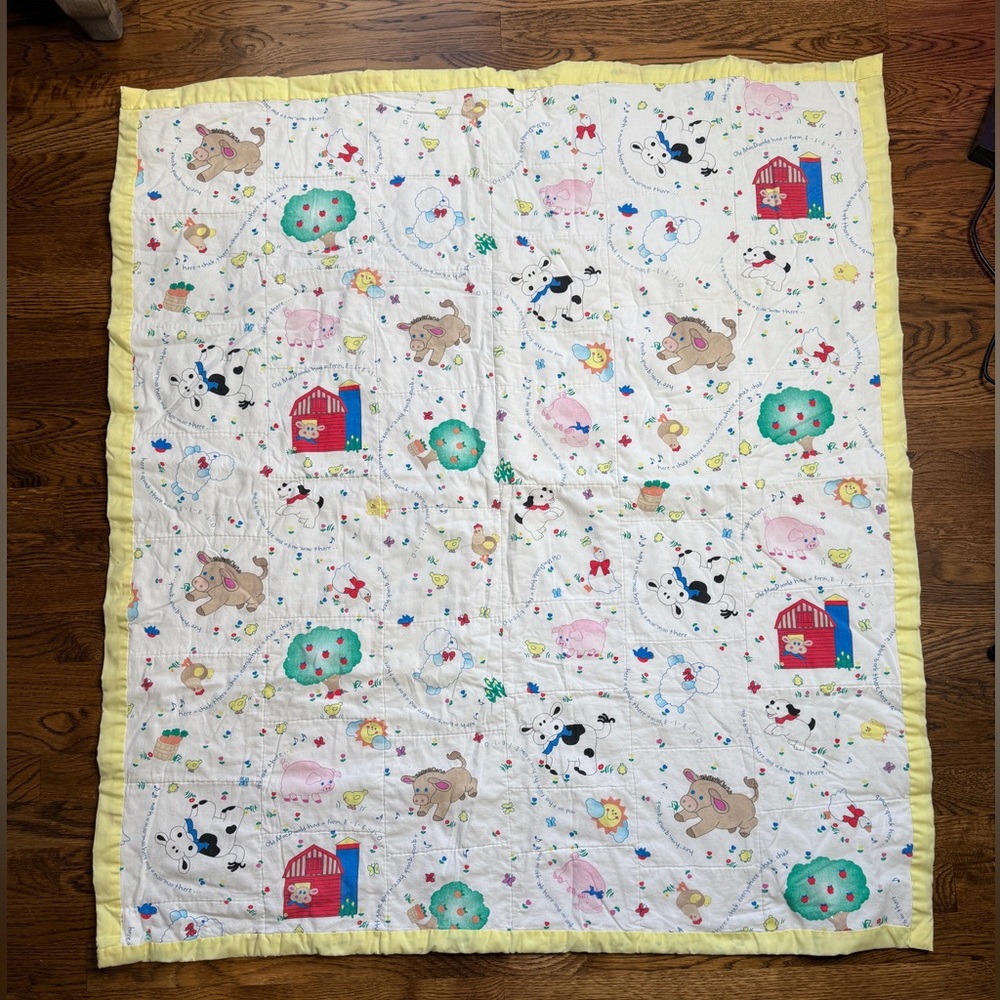 Animal Farm 45”x40” -The Old McDonald Collection ~ Cheri L. Strole Cotton Quilt - Picture 2 of 11
